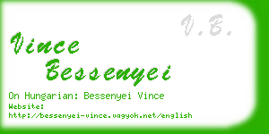 vince bessenyei business card